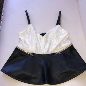 Bebe leather top 🖤